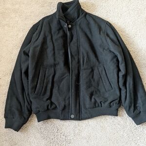 London Fog Men's Black Bomber Jacket